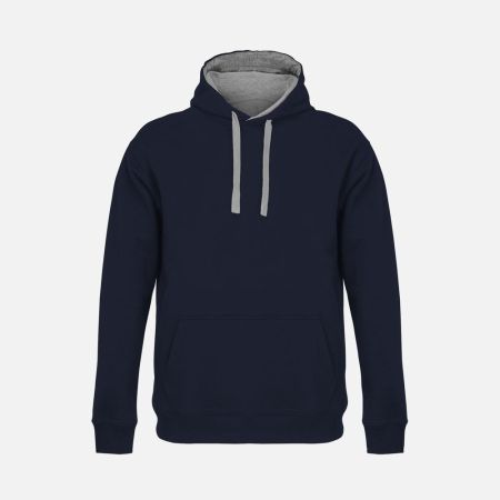 Худи унисекс Cameron, темно-синее с серым