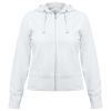 Толстовка женская Hooded Full Zip белая, размер XS