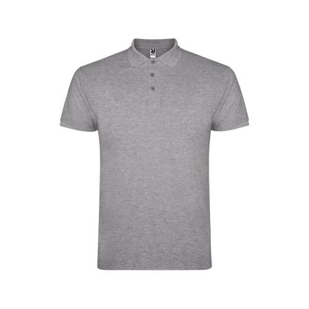 Рубашка поло Star мужская, серый меланж