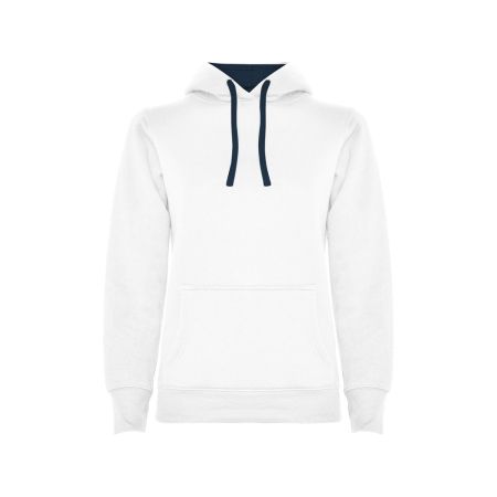 Толстовка с капюшоном Urban женская, белый/нэйви