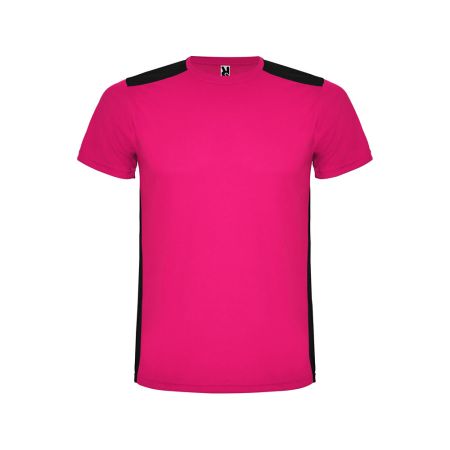 Спортивная футболка Detroit мужская, яркая фуксия/черный