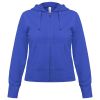 Толстовка женская Hooded Full Zip ярко-синяя, размер XL