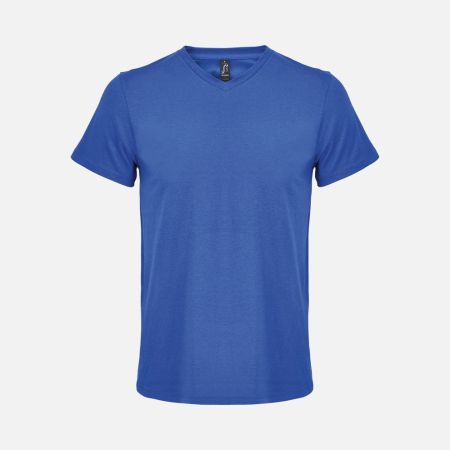 Футболка унисекс Regent с V-образным вырезом, ярко-синяя (royal)