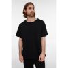 Футболка унисекс T2, черная, размер M/L