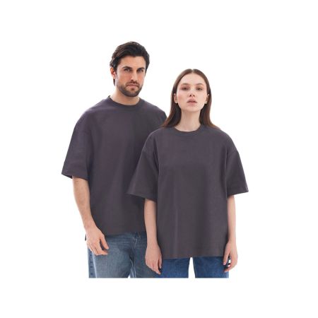 Футболка оверсайз Beta. 01 унисекс, темно-серый