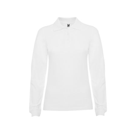 Рубашка поло Estrella женская с длинным рукавом, белый