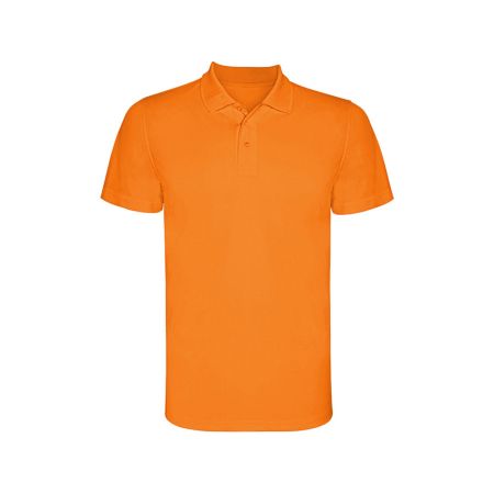 Рубашка поло Monzha мужская, неоновый оранжевый