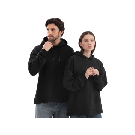 Худи оверсайз Alpha. 01 унисекс, черный