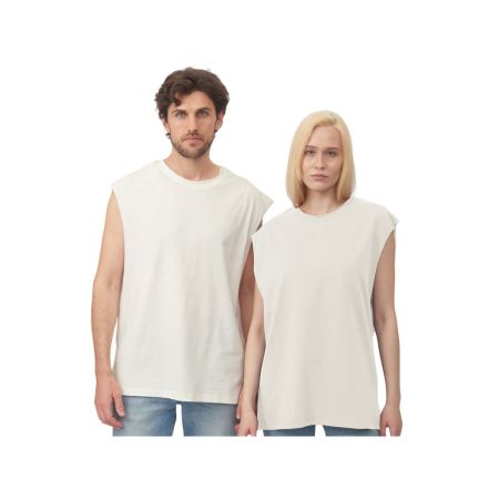 Майка оверсайз Berlin, унисекс, молочный