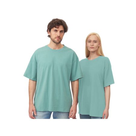 Футболка оверсайз Vienna унисекс,  припылено-бирюзовый