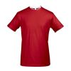 Футболка мужская с контрастной отделкой Madison 170, красный/белый, размер XXL