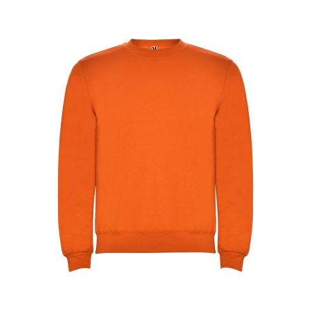 Свитшот с начесом Clasica унисекс, оранжевый