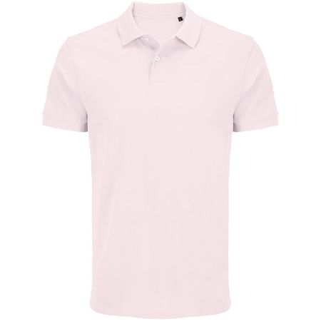 Рубашка поло унисекс Pacific, светло-розовая