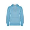 Толстовка с капюшоном Urban женская, небесно-голубой/белый (размер S)