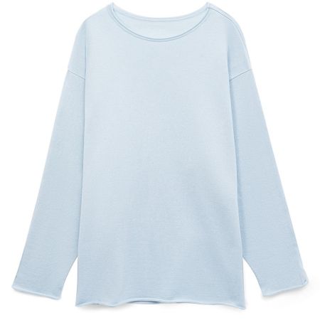 Лонгслив унисекс Siluetti Fuori, светло-голубой