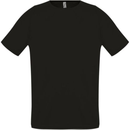 Футболка унисекс Sporty 140, черная