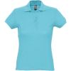 Рубашка поло женская Passion 170 бирюзовая, размер XXL