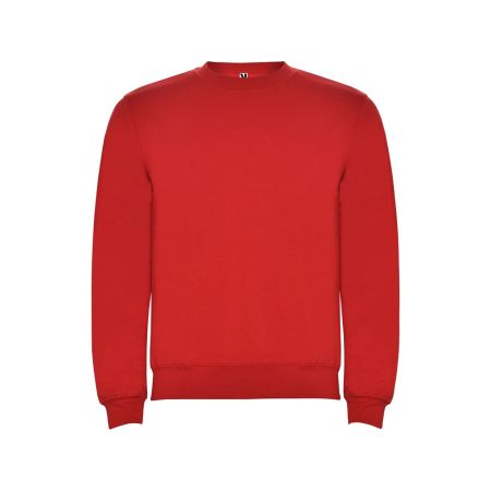 Свитшот с начесом Clasica унисекс, красный