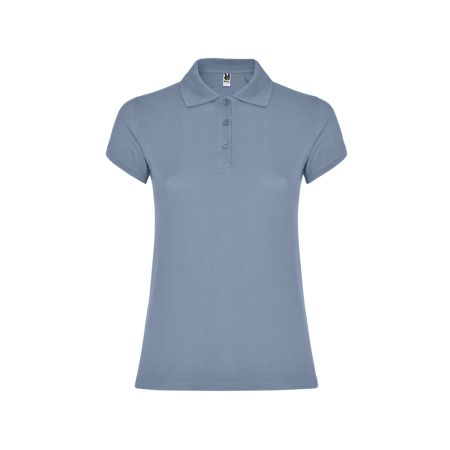 Рубашка-поло Star женская, спокойный синий