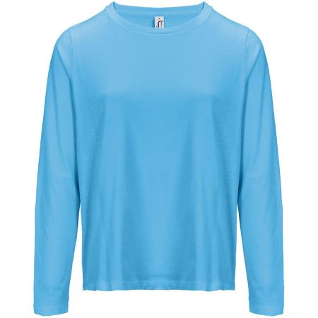 Футболка с длинным рукавом женская Monarch Women, ярко-бирюзовая