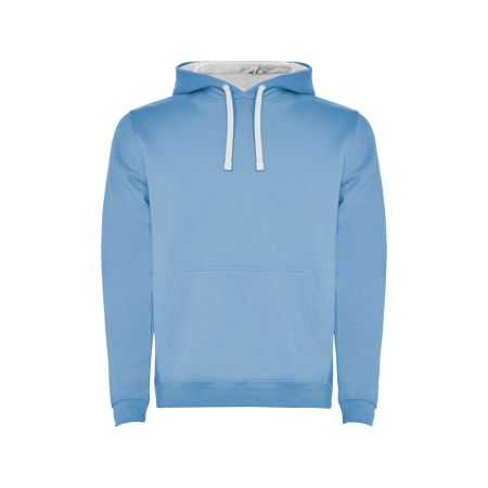 Толстовка с капюшоном Urban мужская, небесно-голубой/белый