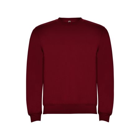Свитшот с начесом Clasica унисекс, гранатовый