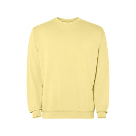 Свитшот Jaya унисекс, солнечно-желтый выстиранный WASHED
