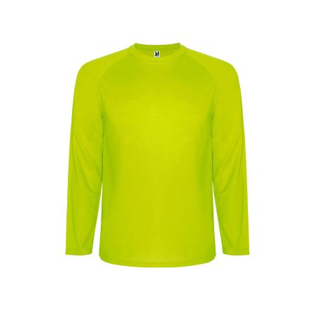 Футболка Montecarlo мужская с длинным рукавом, неоновый желтый