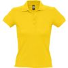 Рубашка поло женская People 210 желтая, размер M