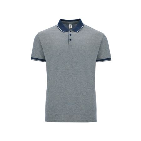 Рубашка поло Bowie мужская, меланжевый нэйви