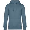 Толстовка с капюшоном унисекс King, серо-синяя, размер 3XL