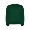 Свитшот с начесом Clasica унисекс, бутылочный зеленый (размер 3XL)