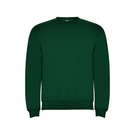 Свитшот с начесом Clasica унисекс, бутылочный зеленый