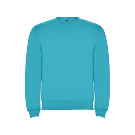 Свитшот с начесом Clasica унисекс, бирюзовый