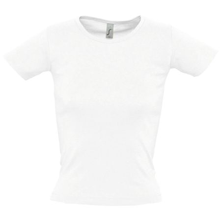 Футболка женская с круглым вырезом Lady 220 белая