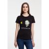 Футболка женская «Ван-Пакман», черная, размер L