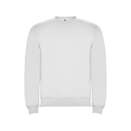 Свитшот с начесом Clasica унисекс, белый