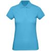 Рубашка поло женская Inspire бирюзовая, размер S