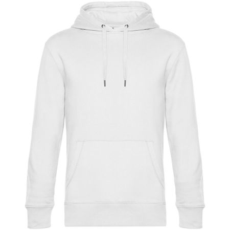 Толстовка с капюшоном унисекс King, белая