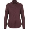 Рубашка женская Becker Women, бордовая с белым, размер XXL