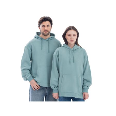 Худи оверсайз Alpha. 01 унисекс, пыльный бирюзовый