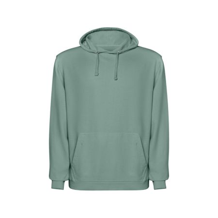 Толстовка с капюшоном KENIA унисекс, сине-зеленый выстиранный