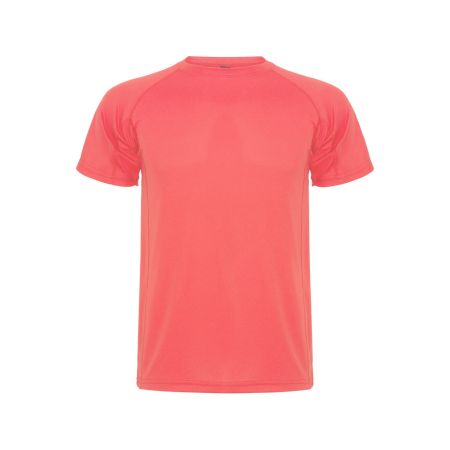 Спортивная футболка Montecarlo мужская, неоновый коралловый