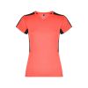 Футболка Suzuka женская, неоновый коралловый/черный (размер S)