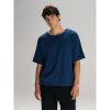 Футболка оверсайз унисекс Vozduh, темно-синяя, размер XL/XXL