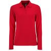 Рубашка поло женская с длинным рукавом Perfect LSL Women, красная, размер 3XL