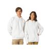 Толстовка с капюшоном оверсайз Berlin унисекс, белый (размер XS-S)