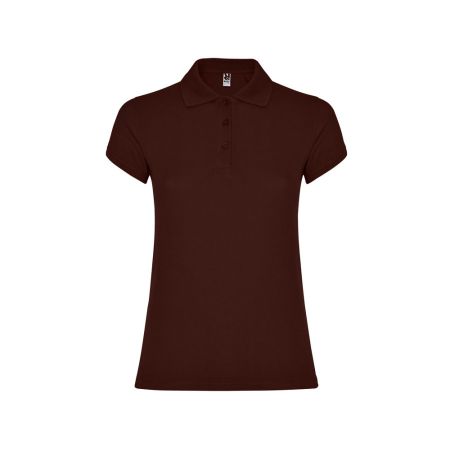 Рубашка поло Star женская, шоколадный