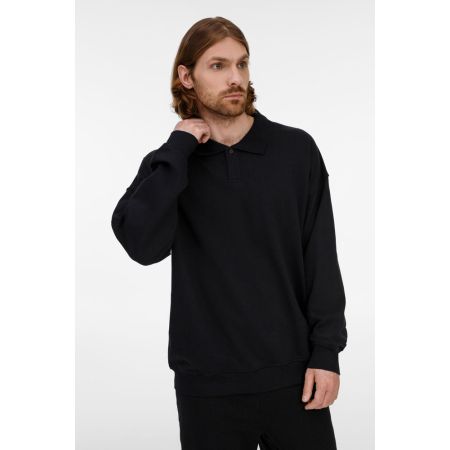 Свитшот оверсайз унисекс S6, черный