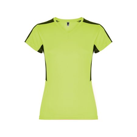 Футболка Suzuka женская, лаймовый пунш/черный